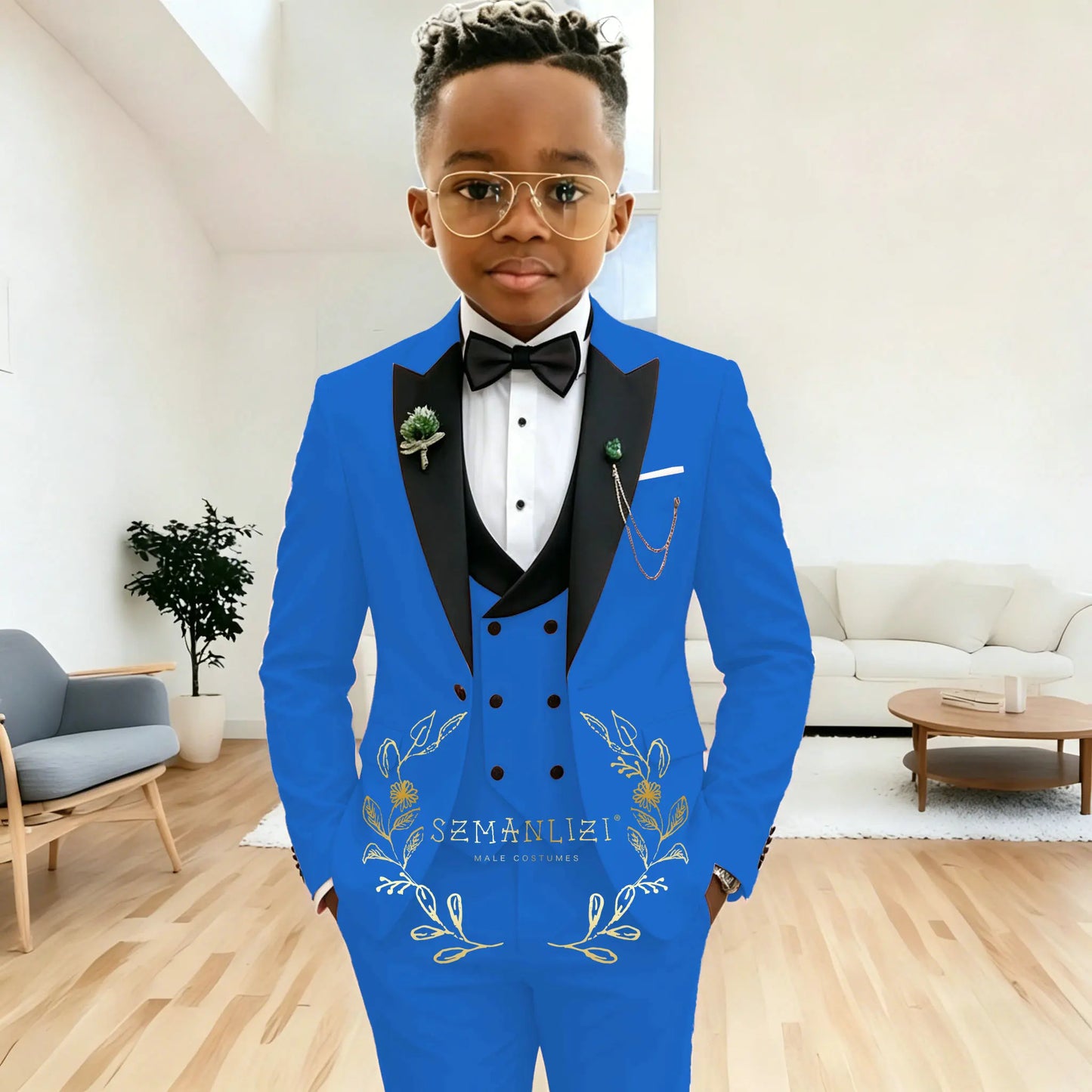 Pink Peaked Lapel Boy Formal Suits Dinner Tuxedos Boys Groomsmen Kids For Wedding Party Prom Suit Wear Ensembles De Blazers