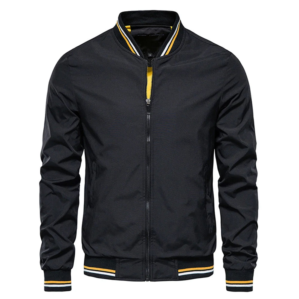 Spring Summer Bomber Jacket Men Black Casual Slim Fit Baseball Mens Jackets New Autumn Fashion High Quality Jackets for Men