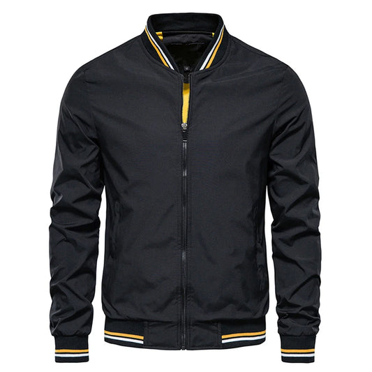 Spring Summer Bomber Jacket Men Black Casual Slim Fit Baseball Mens Jackets New Autumn Fashion High Quality Jackets for Men