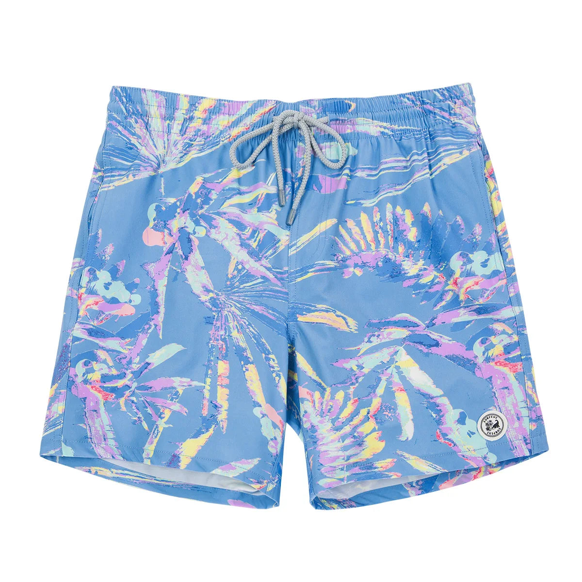 Beach Men's Swim Shorts Flower 3D Printed Surfing Board Shorts Quick Dry with Mesh Lining and Pockets Struck Shorts