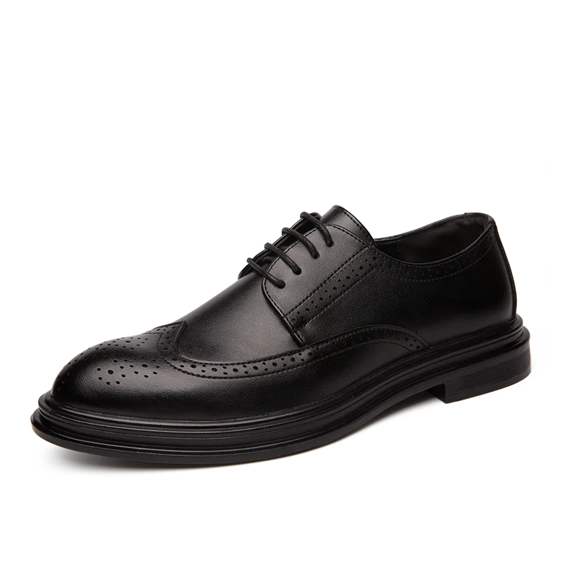 High Quality Brogues Men's Dress Shoes Classic Casual Business Shoes Men Trend Wedding Formal Office Oxford Leather Shoes Men