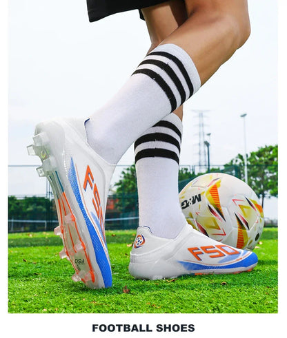 New Men Football Boots High-quality Soccer Shoes Sneakers Match Indoor Non-Slip Grass Cleats Mid-top Light Hot-selling Outdoor