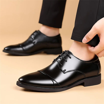 Men's Classic Modern Formal Business Oxford Dress Shoes Comfortable Tuxedo Lace-Up Derbys Casual Shoes for Men