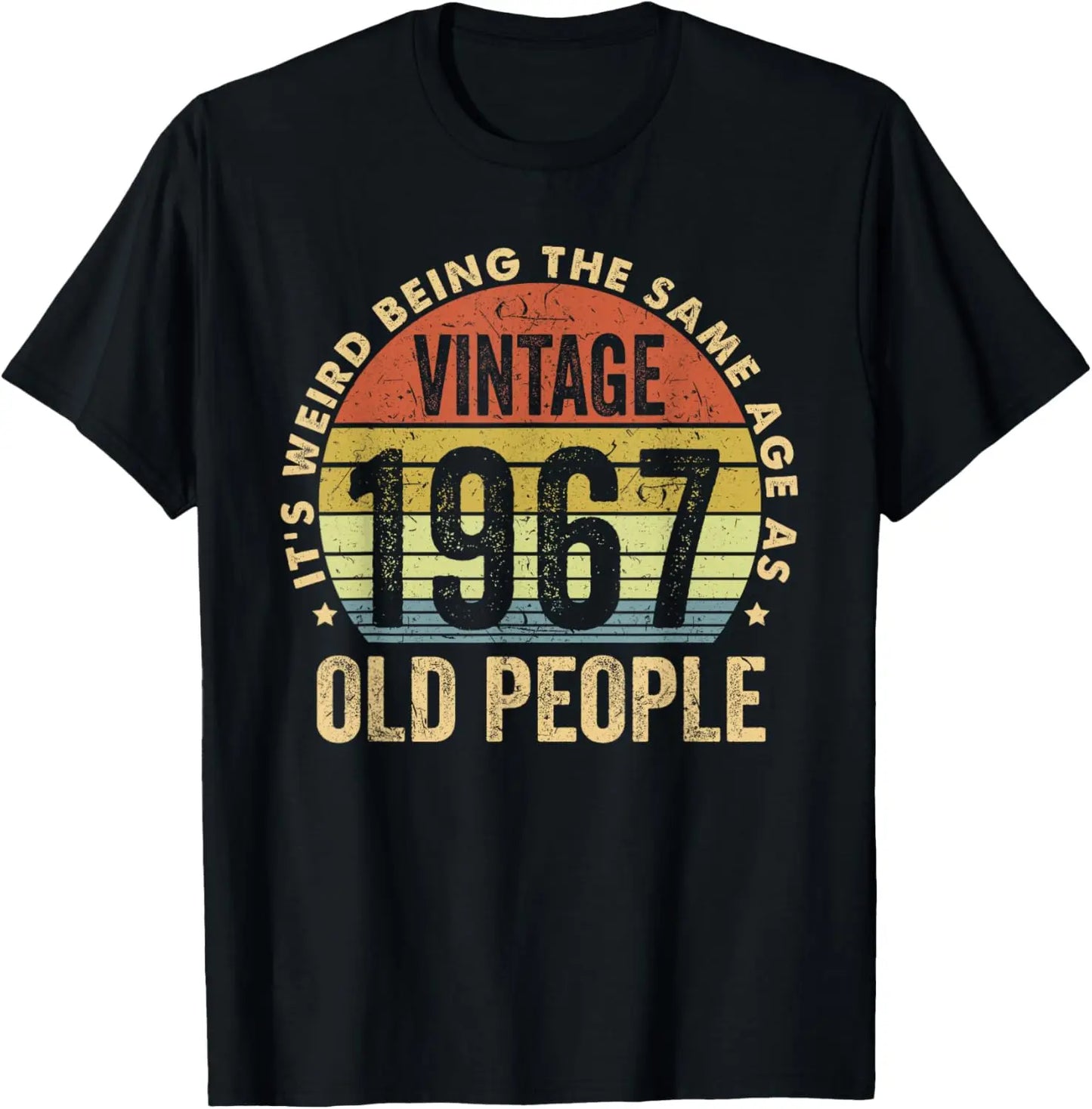 Vintage 1967 58 Years Old Men Women 58th Birthday Gifts T-Shirt Casua Personalized Clothing Graphic T Shirts Ropa Hombre