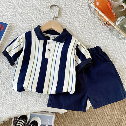 Children Clothing mother Kids Clothes Children's Sets Boys T-shirt Shorts Summer Cotton Short sleeve fashion Suit 2PCS