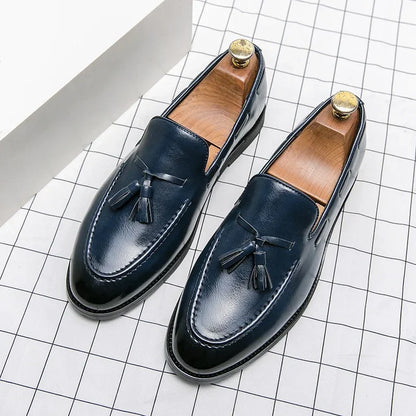 Classic Men Casual Loafers Driving Shoes Moccasin 2025 Fashion Male Comfortable Summer Leather Shoes Men Lazy Tassel Dress Shoes