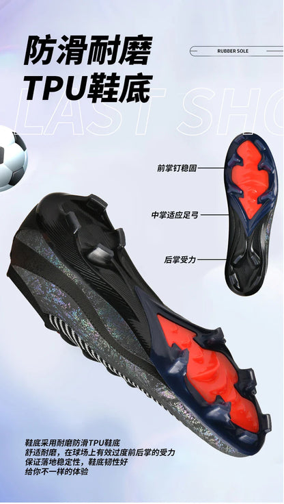 T31 High Quality Mens Soccer Shoes Training Non-Slip Turf Soccer Cleats TF/FG Football Sneakers Chuteira Campo