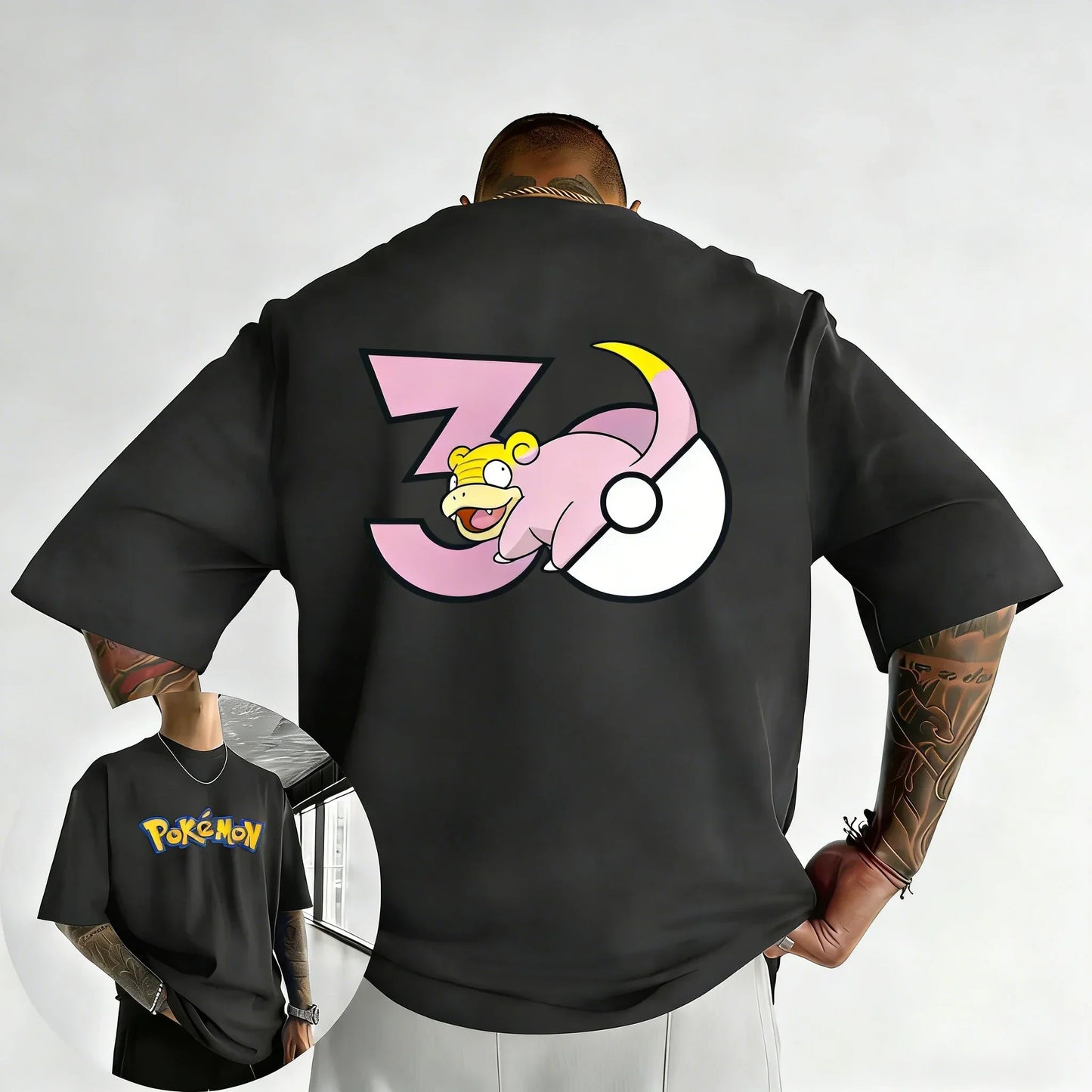 30th Anniversary Slowpunk Printed T-shirt Summer New Men's and Women's Loose Casual Hip Hop Trendy Short Sleeve Top