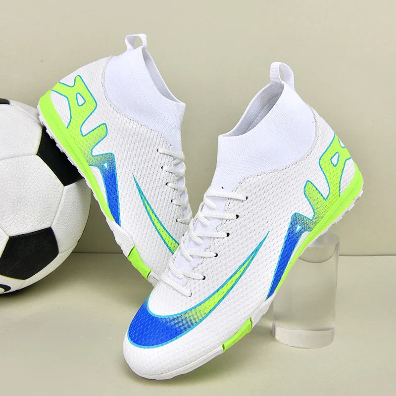 Men Professional Soccer Cleats FG/TF Football Boots Non Slip Breathable Training Shoes Outdoor Match Sneakers Grass Turf Sports
