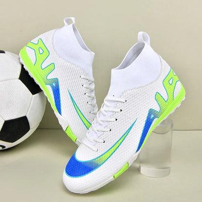 Men Professional Soccer Cleats FG/TF Football Boots Non Slip Breathable Training Shoes Outdoor Match Sneakers Grass Turf Sports