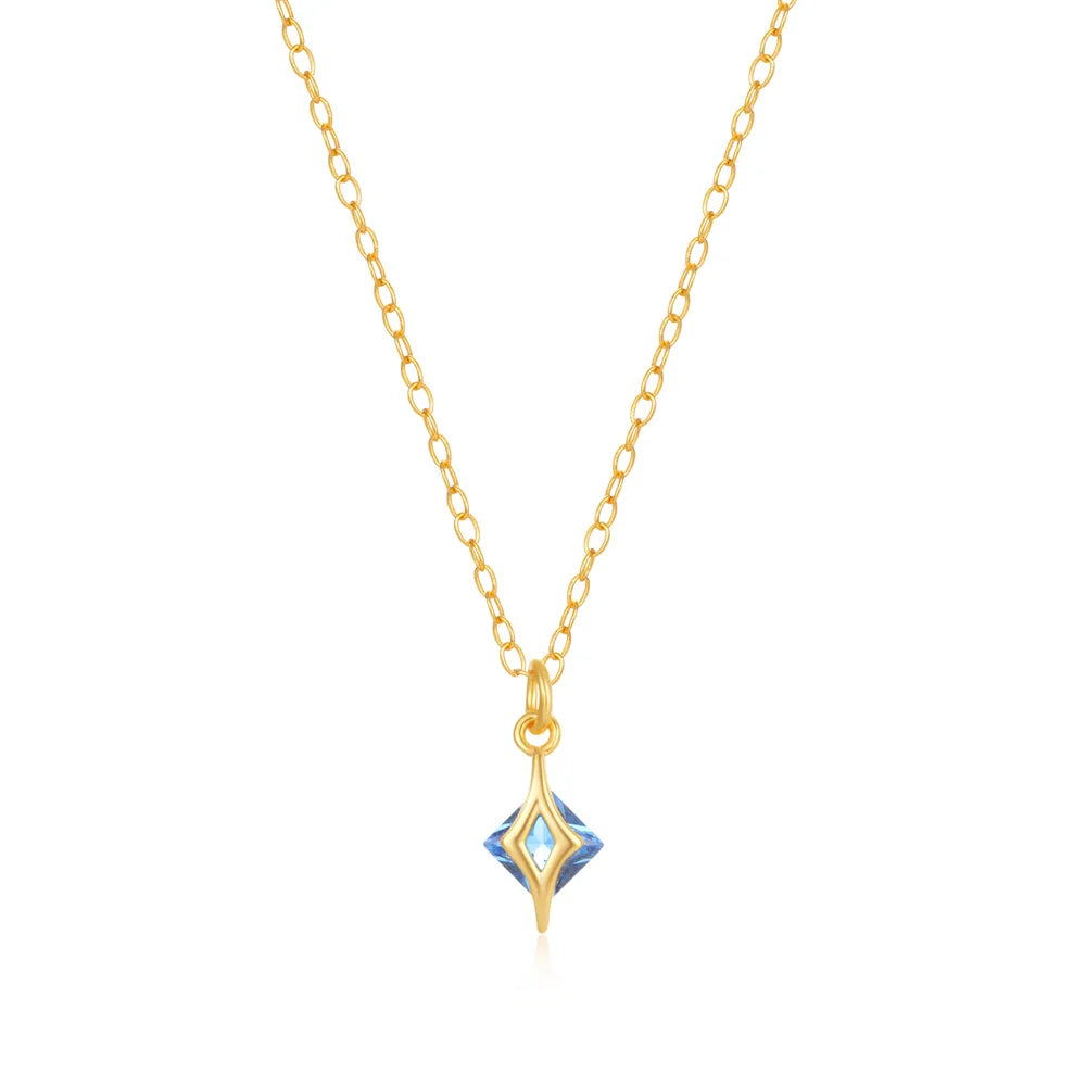 925 Sterling Silver Necklaces Charms for Women Crystal Cross Clavicle Collar Chain Simple Choker Necklace Accessories Gift