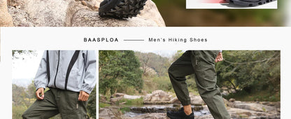 Men Hiking Shoes Outdoor Climbing Mesh Breathable Travel Walking Shoes Male Non-Slip Wear Resistant Comfortable Sneaker