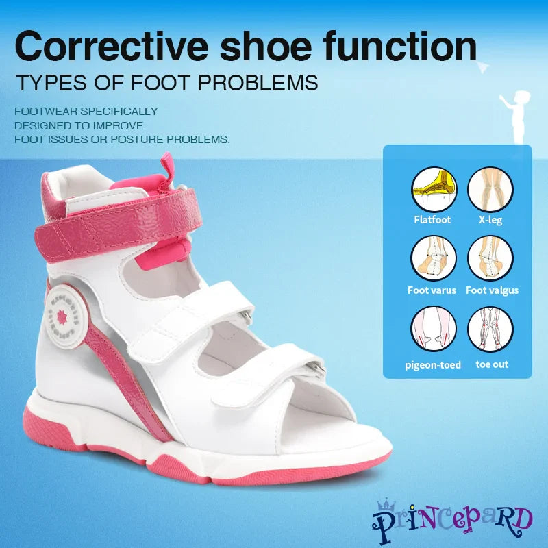Princepard New Arrivals Orthopedic Sandals for Girls Children Arch Support Shoes with Flat Feet Orthopedic Shoes for Kids Girls