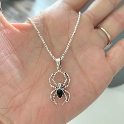 Spider Pendant Necklace for Women/Men Punk Animal Necklaces Unisex Lover Neck Accessories Creative Gift Hip Hop Jewelry