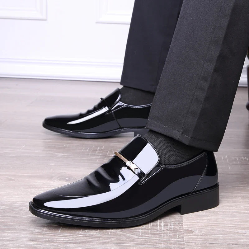 Men's Oxford Shoes British Style Business Formal Derby Fashion Comfortable Anti-Slip Casual Men's Footwear-2119