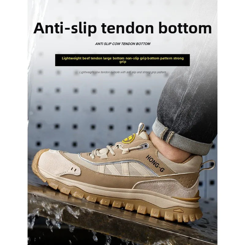 Lightweight Steel Toe Cap Shoes 10KV Anti Slip Comfortable Wear-Resistant Insulation Anti Smashing Piercing for Safety Workwear