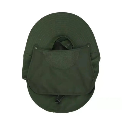 Wide Brim Sun Hat with Neck Flap for men women Adjustable Outdoor
