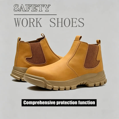 high-top Safety Shoes Men Steel Toe Protective Shoes With Anti Smash Anti Piercing Work Shoes Indestructible safety boots