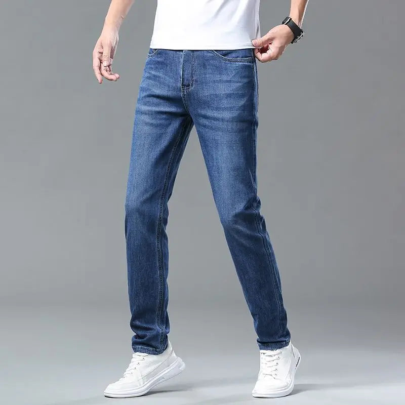 Men's New Fashion Business Jeans for Autumn and Winter  Classic Style Casual Stretch Slim Jeans  Men's Brand Jeans Jeans Pants