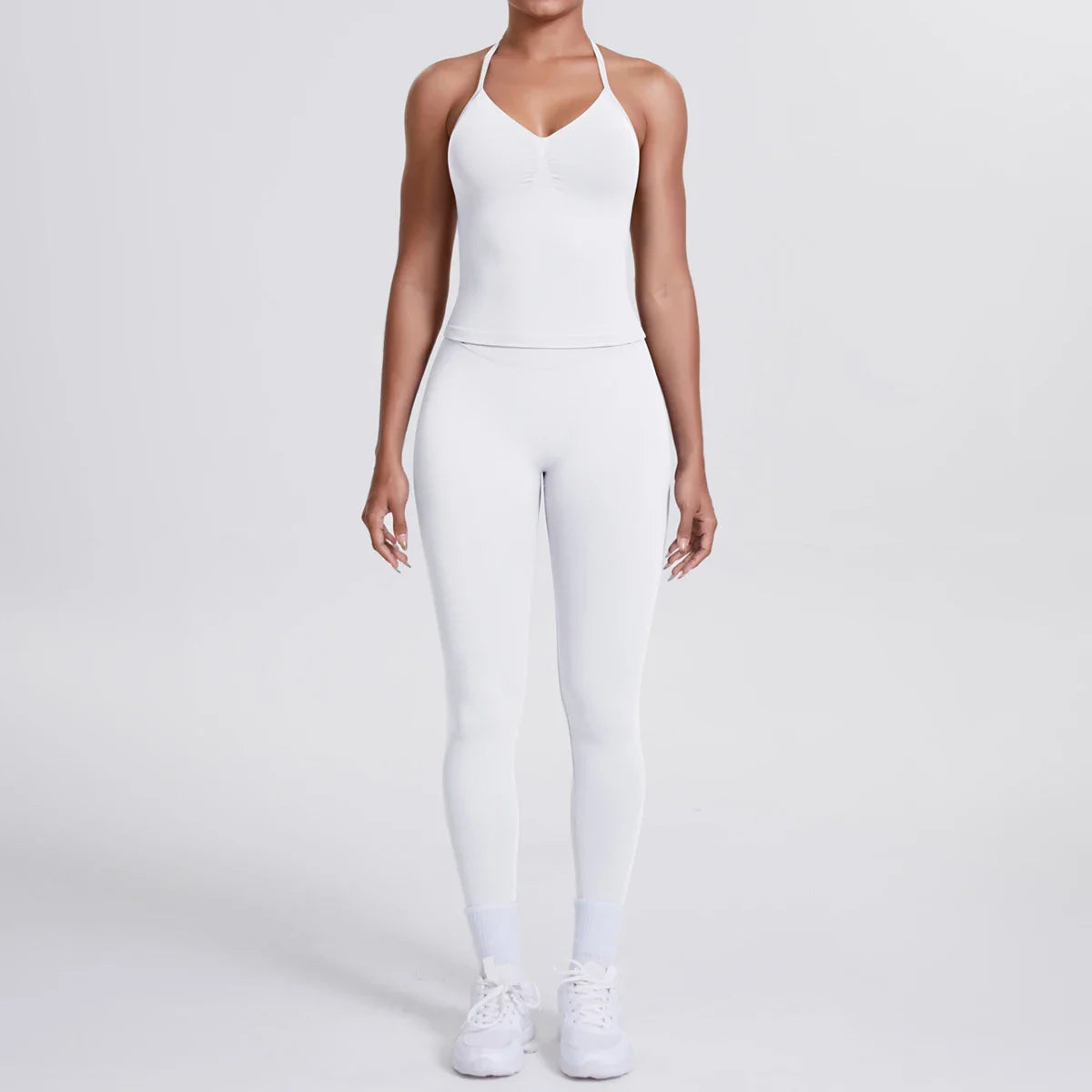 2 Piece Yoga Clothes Women Tracksuit Athletic Wear Pilates Fitness Suit Gym Workout Push Up Clothes Sports Bra Leggings Suit