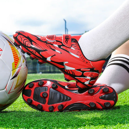 New Men Kids Football Boots Ultralight Boys Professional Soccer Shoes Cleats Non-Slip Match Grass Training Shoes Drop Shipping