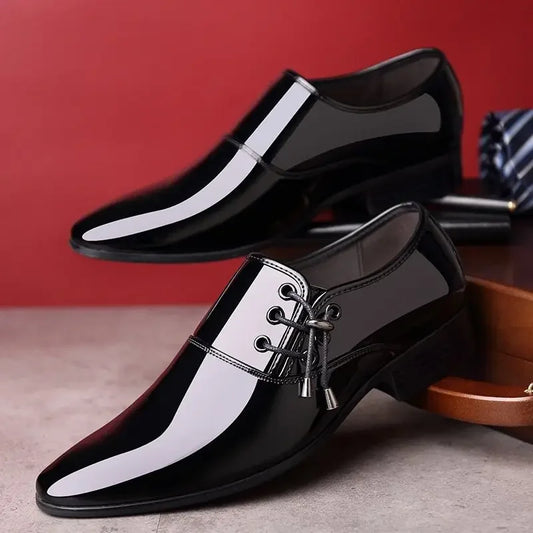 Leather Casual Social Shoe Male Official Business Gentleman New Men's Formal Shoes Footwear Suit 2025 Style Cheap Liquidation 39