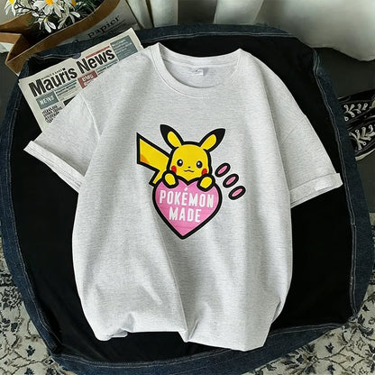 T Shirt Man Women 2026 Summer Y2k Short Sleeve Tee Tops Streetwear Casual Parent-child Clothing Unisex