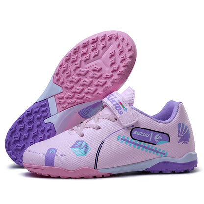 Kids Soccer Cleats Unisex Child Turf Soccer Shoes Indoor Youth Football Boots Artificial Ground Trainning Futsal Sneaker Outdoor
