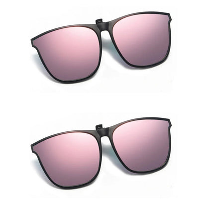 New PC Clip Sunglasses for Outdoor Fishing and Driving. Clip Sunglasses for Day and Night Use.