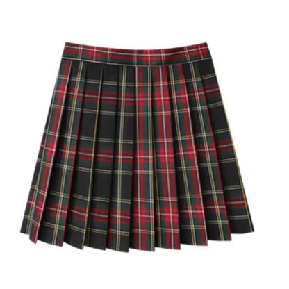 Summer Women High Waist Pleated Plaid Skirts Mini Tennis Skirt Harajuku JK Japanese School Uniform Short A-Line Mini Skirt Girl