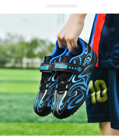 New Kids Soccer Shoes Original Football Shoes Boy Girl Indoor Professional Football Field Boots Society Cleats Non Slip Sneakers