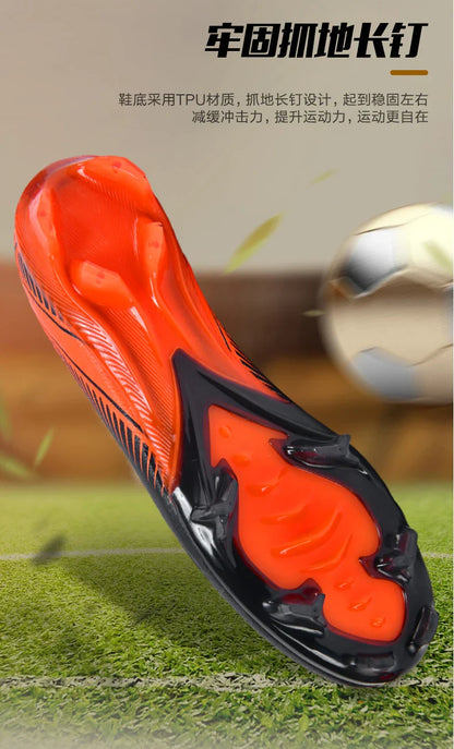Men Football Boots Professional Soccer Cleats Non Slip Resistant Training Shoes Outdoor Match Sneakers Adult Teenagers Athlete