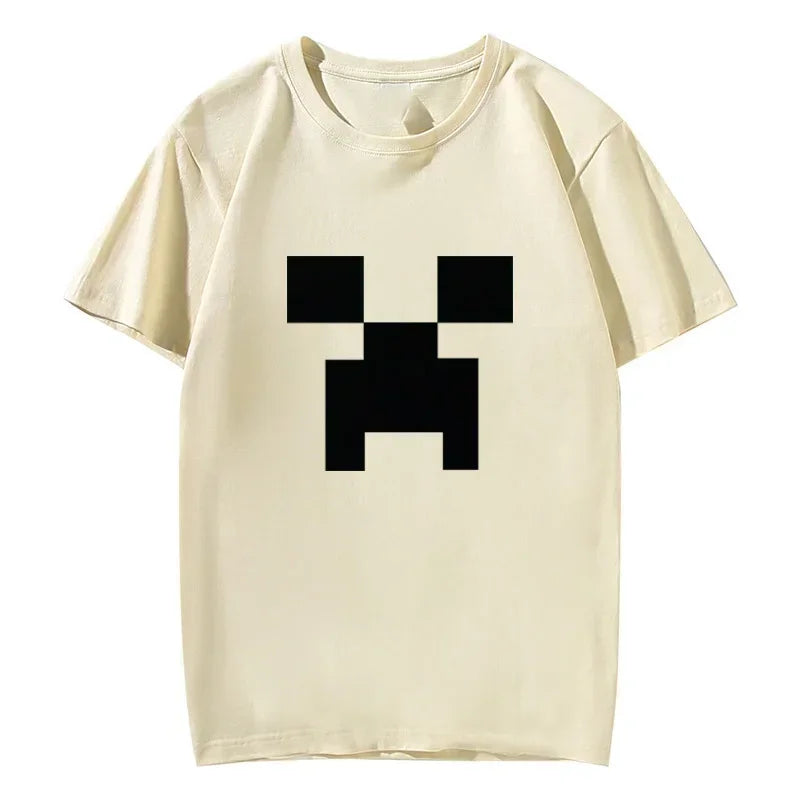 3D printed retro pattern men's and women's casual round neck fashionable loose comfortable short sleeved T-shirt