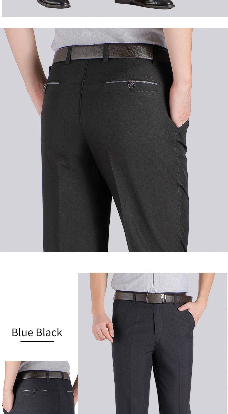 High Quality Men's Classic Business Suit Pants Spring Summer Pants High Waist Autumn Trousers Casual Pant Dropshipping GOZBKF