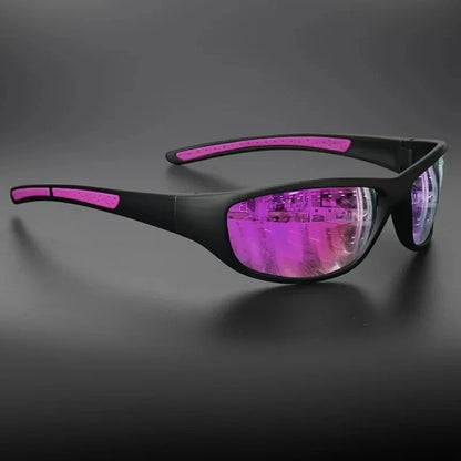 1/3PCS Unisex Polarized Sports Sunglasses Photochromic Wraparound Lenses for Cycling Fishing Driving Night Vision
