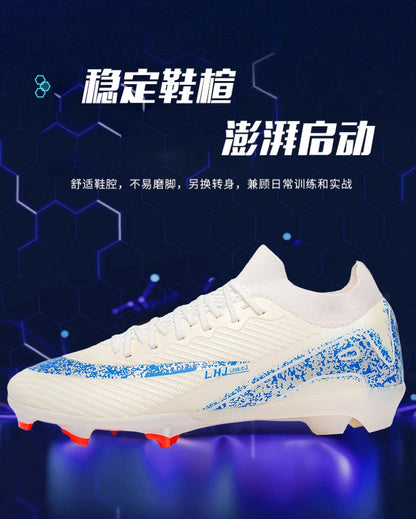 High Top Men Soccer Cleats Professional Football Shoes AG/TF Studs Anti Slip Training Sneaker Comfortable Breathable Adult Match