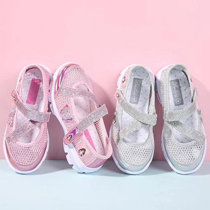 Girls Sandals Cartoon Sweet Soft Sole Children Beach Shoes Children's Summer Floral Sandals Princess Shoes Fashion Cute