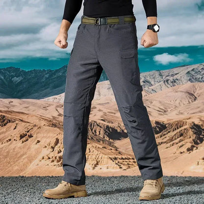 Men Casual Cargo Pants 2025 New Male Summer Tactical Wear Resist Quick Dry Outdoor Trousers Multi Pockets Hike Work Trousers
