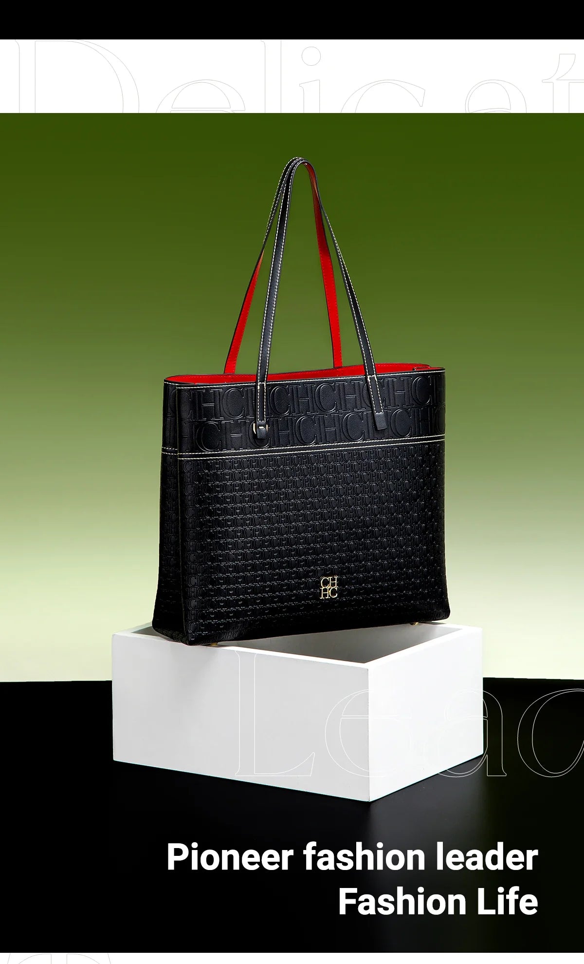 Fashionable Classic Retro Solid Color Women's Bag Large Capacity PVC Material Women's New Single Shoulder Handbag