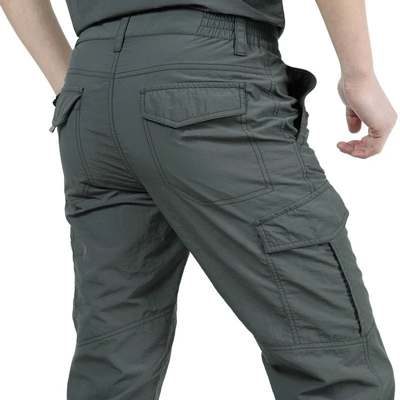 Men Pants Casual Cargo Pants Militari Tactic Army Trousers Male Breathable Waterproof Multi-Pockets Pant Size S-5XL Plus Size