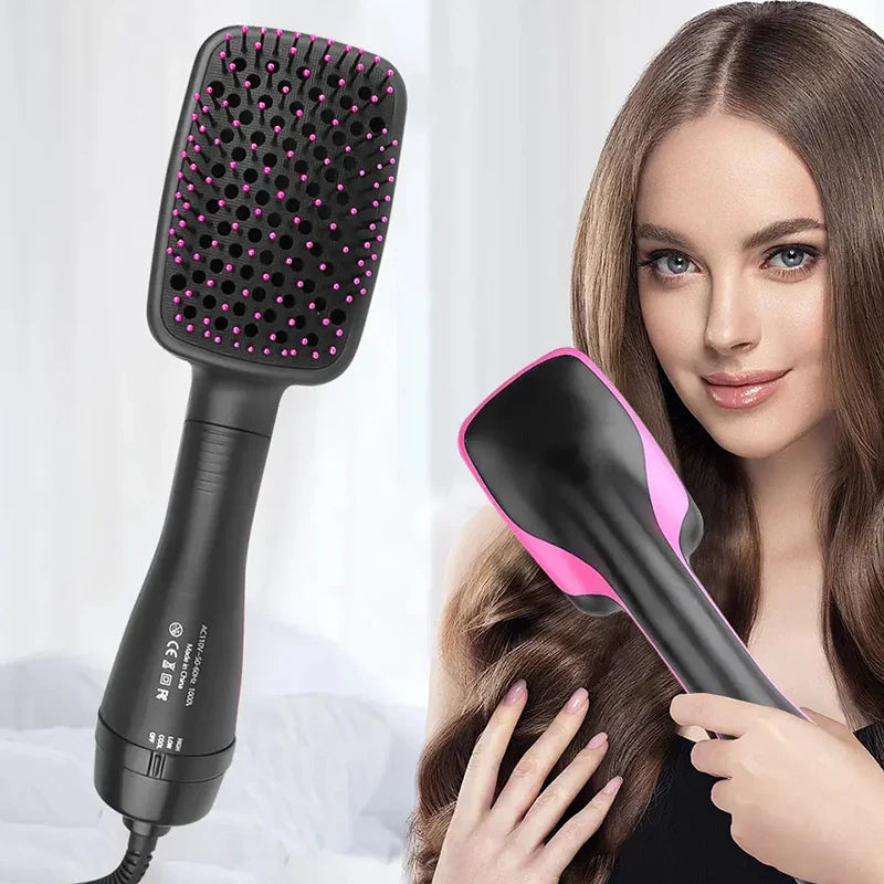 3-in-1 hot air brush, one-step hair dryer, curling brush, straightener, comb, multi-functional hair dryer wonder