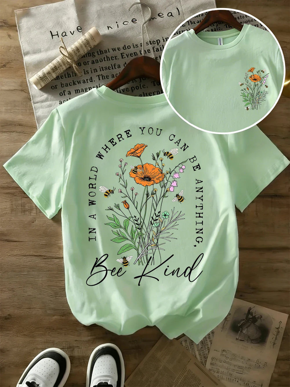 Summer Beautiful Flowers Prints T-Shirts Womens Cotton Oversized T Shirts Basic O-Neck Short Sleeve Tops Casual Woman Clothes