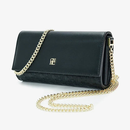 Bolsa de Ombro Feminina de Grife CH Elegante de Alta Qualidade com Estampa de Letras