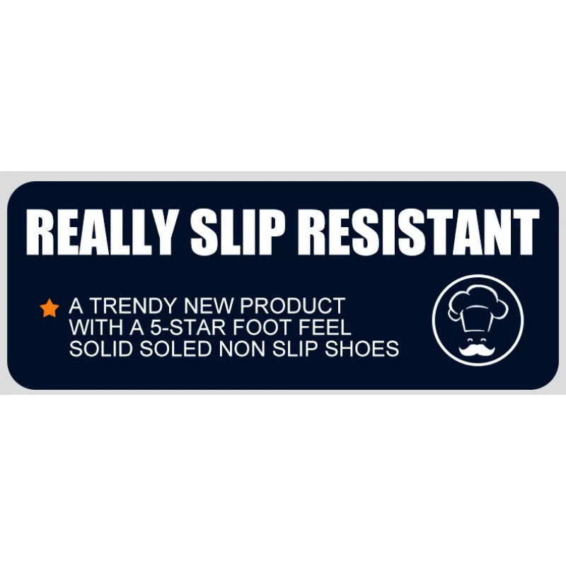 Men's Work Shoes Non Slip Oil Resistant Chef Shoes Suitable Seasons Lightweight and Comfortable with A Soft Sole That Not Tiring