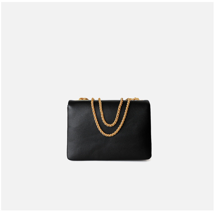 Luxury Designer Women's Crossbody Bag Real Leather Small Square High Quality Cowhide Underarm Shoulder Fashion Bag