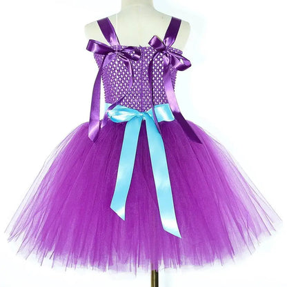 Super Kitty Costumes for Girls Super Cat Tutu Dress for Kids Christmas Halloween Outfits Children Animal Clothes with Eyes Patch