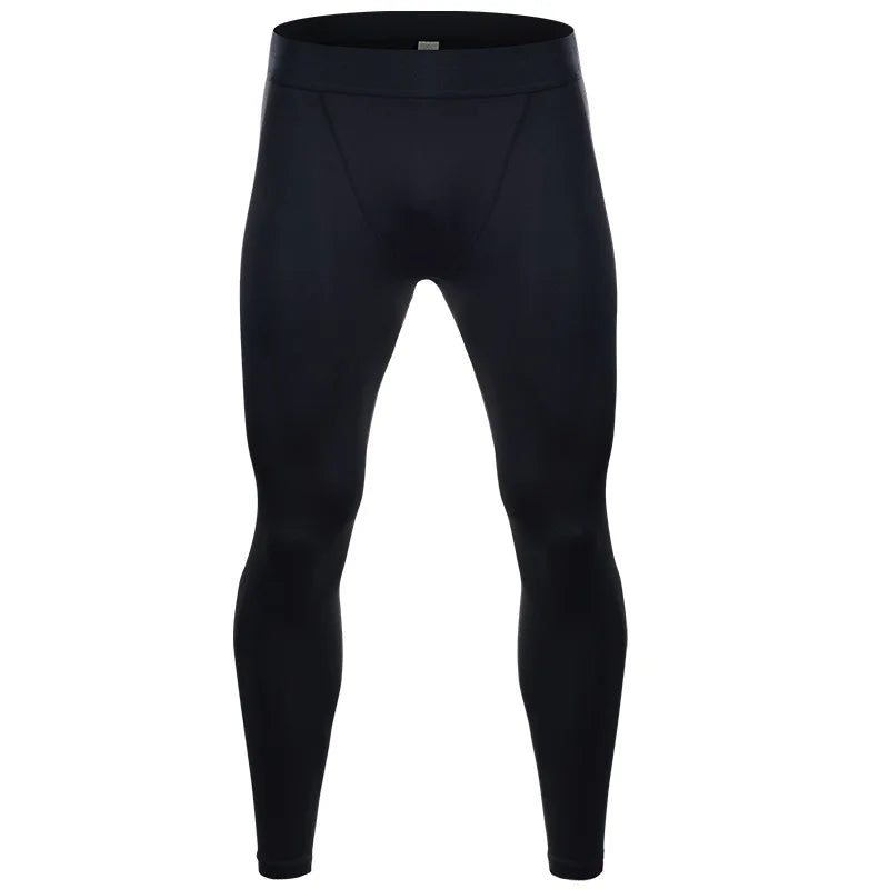 Men's compression sports pants fast drying fitness sports pants running tight pants training tight pants black red gray line