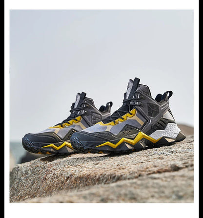 Men  Waterproof Hiking Shoes Breathable Hiking Boots Outdoor Trekking Boots Sports Sneakers Tactical Shoes