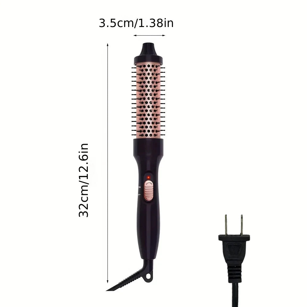 2026 New Curling Thermal Brush PTC Heated Curling Iron Round Brush 32mm Hair Curler Hot Volumizing Brush Styler