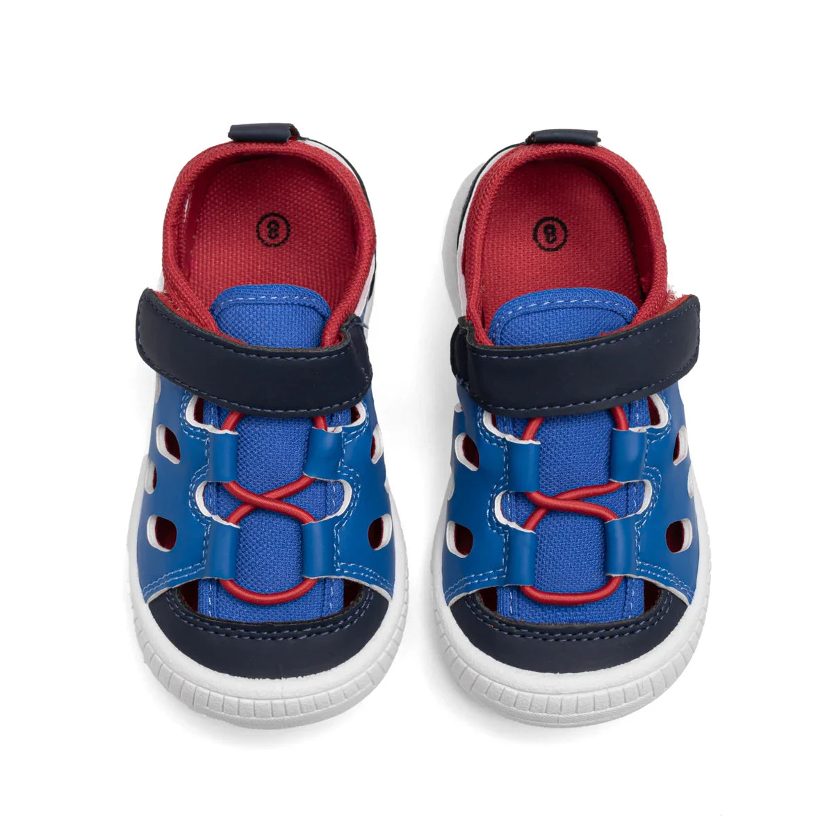 Toddler Little Kid Boys & Girls Closed Toe Sandals Velcro Breathable Cutout Summer Beach Casual Shoes